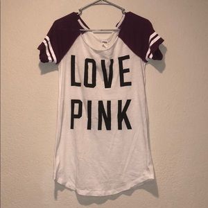 PINK purple and white nightgown